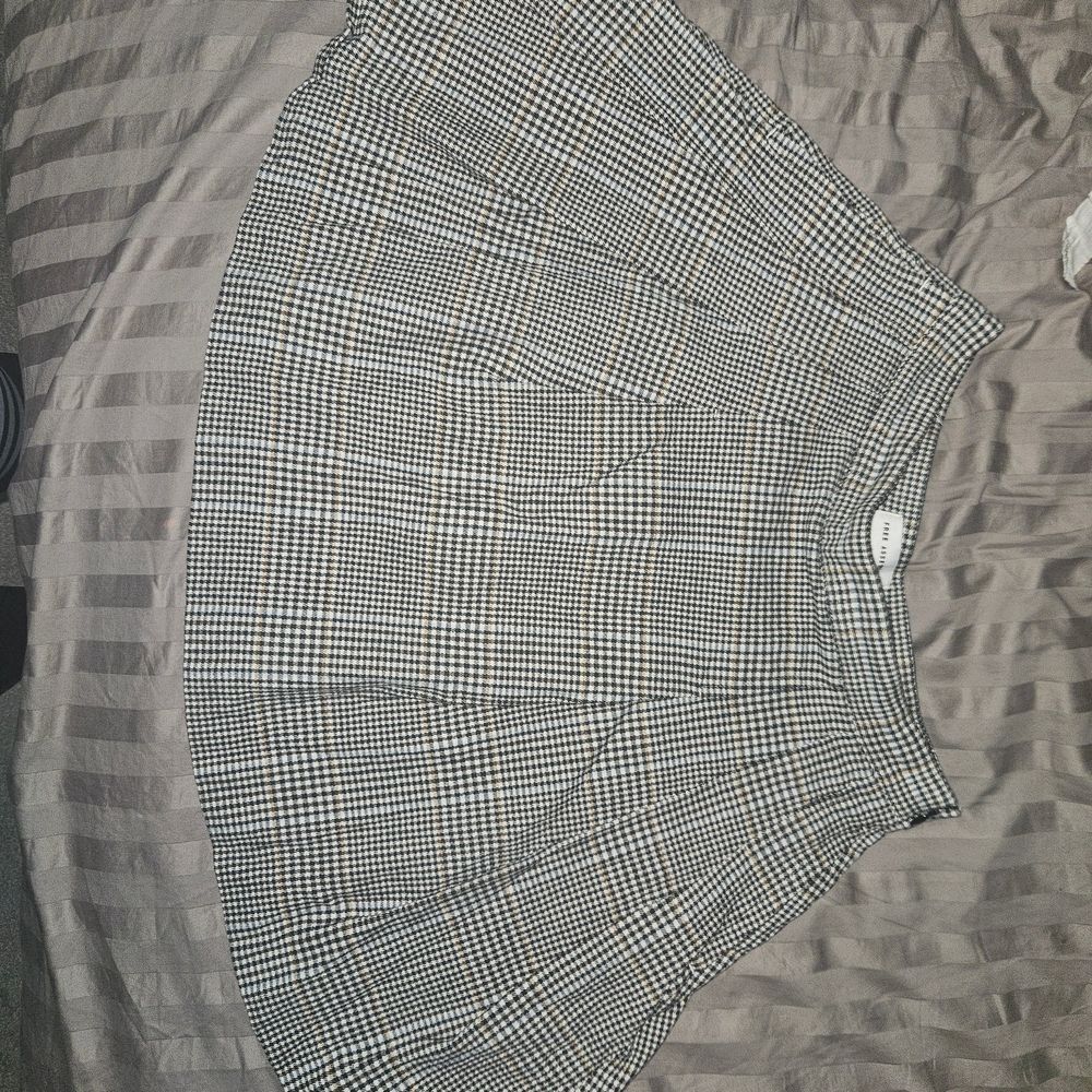 Black and White Checkered Skirt